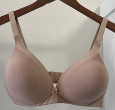 NWT Warner's Invisible Bliss Bra Women's 38C Beige Wire Free T-Shirt Comfort 44