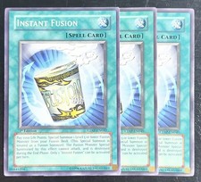 3x Instant Fusion CDIP-EN040 Cyberdark Impact 1st Edition LP Playset