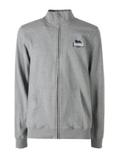 Lonsdale Felpa sportiva da uomo con zip intera - grigio