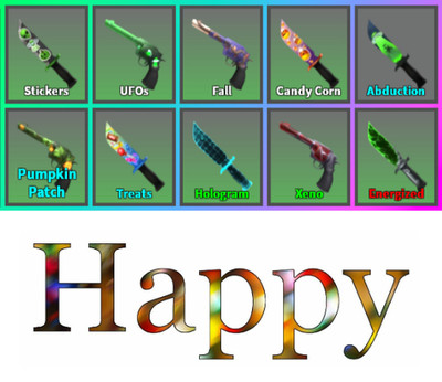 HALLOWEEN 2025 MYSTERY CRATE WEAPONS MM2 MURDER MYSTERY 2 R0BLX FAST DELIVERY!