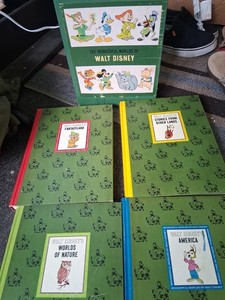 VTG Walt Disney's America Hardback Book 1965 Golden Press 4 Books