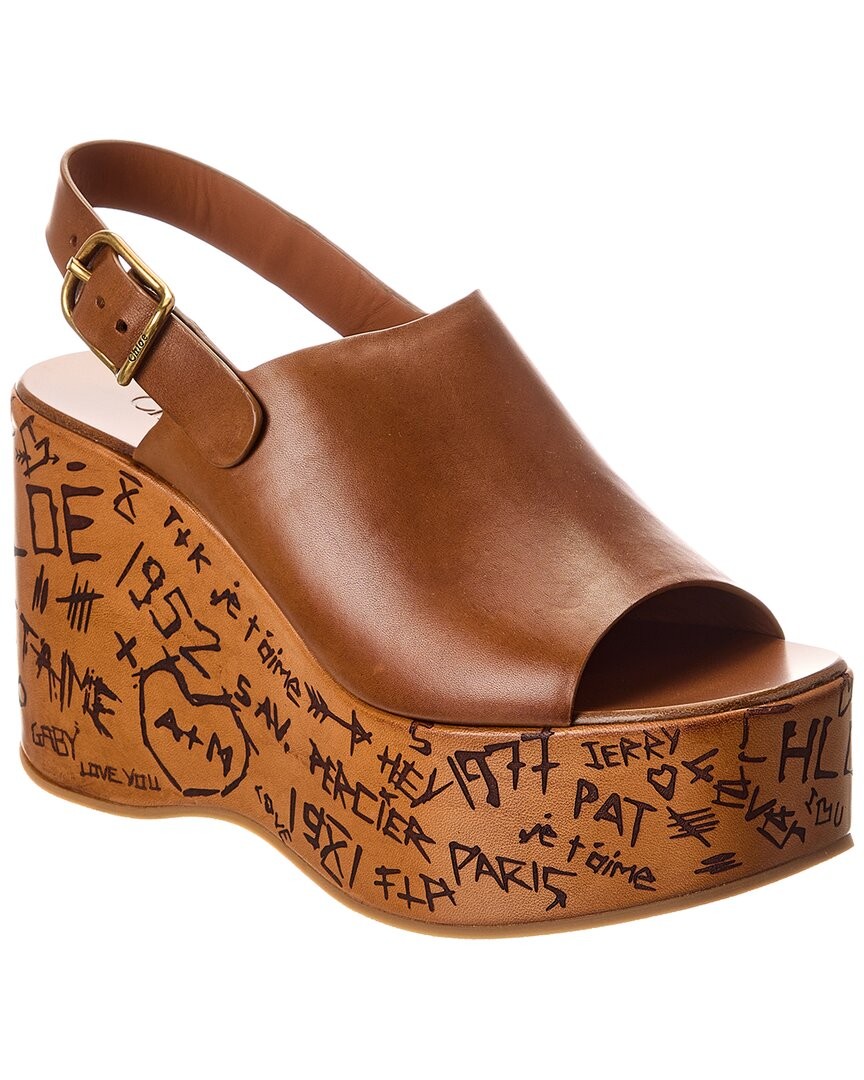 Женские кожаные сандалии Chlo Maxime 131690₽