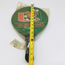 Miami Hurricanes UM Fan Wood Paddle Ball Set 2 Vintage Rare