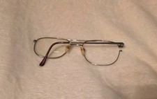 Vintage Gunmetal Aviator Eyeglass Frames 54-20 Restoration / Parts Only