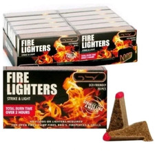 GSD Fire Lighters Strike & Light Eco Friendly Odourless Starter&Match 60 starter 0.18 per lighter