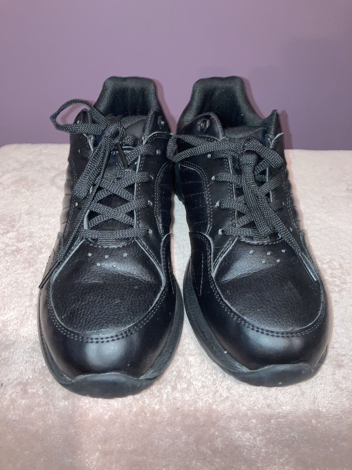 SAOLA Scarpe da lavoro donna nere Tredsafe antiscivolo stringate taglia 9