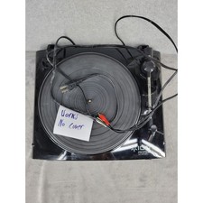 ION Profile LP USB Turntable Vinyl Record Player Black 33/45 RPM No Cover