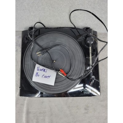 ION Profile LP USB Turntable Vinyl Record Player Black 33/45 RPM No Cover