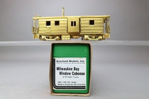 HO Brass Model - OMI 1185 Milwaukee Bay Window Caboose Early - Unpainted - 1991