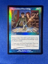 1x FOIL ACCUMULATED KNOWLEDGE x1 NM- Nemesis MtG Magic fast shipping