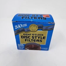 Eight O'Clock VTG Center Post Drip Coffee Maker Percolator Disk Style Filters