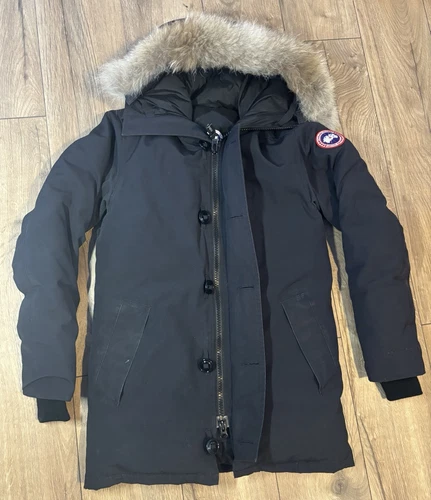 Canada Goose Black Chateau Parka taglia small uomo prezzo consigliato £ 1295 giacca cappotto
