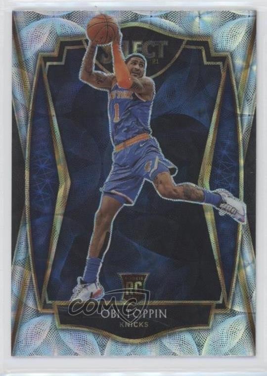 2020-21 Panini Select Premier Level Scope Prizm Obi Toppin #187 Rookie RC 02ez