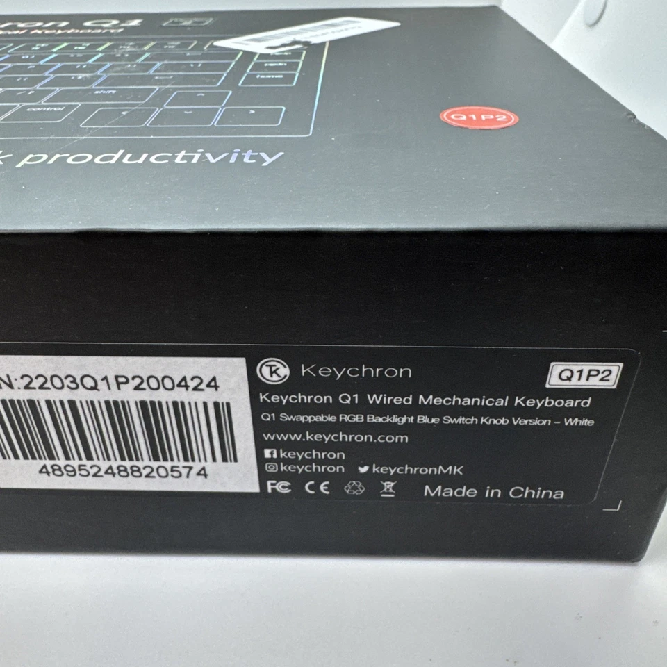 Keychron Q1 V2 With Knob - 75% Keyboard - Shell White - Image 2 of 4