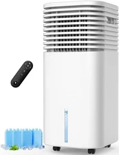 4-IN-1 Portable Air Conditioners, Evaporative Air Cooler w/4 Modes  3 Speeds,...