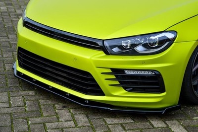 Front Bumper spoiler skirt / valance with Wing For VW Scirocco R Facelift 14-17