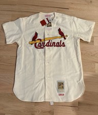 Mitchell & Ness Auth MLB 1959 St Louis Cardinals Stan Musial Jersey Size 48 NWT