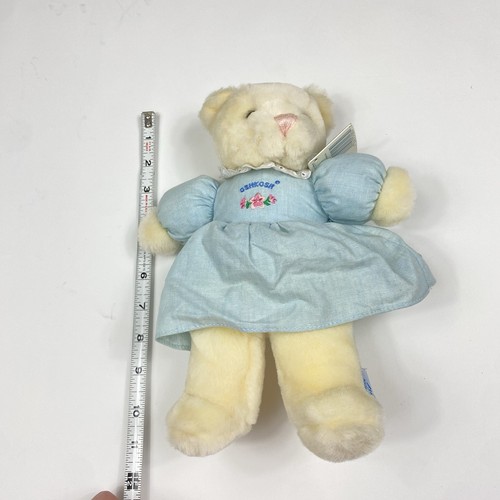 Vintage OshKosh B’Gosh Stuffed Animal Bear Plush NWT Cottage Core 11” Dressed - Picture 2 of 10