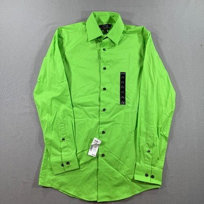 slim fit dress slacks Non-Iron Cotton Solid Dress Shirt with Contrast Trim main image 0