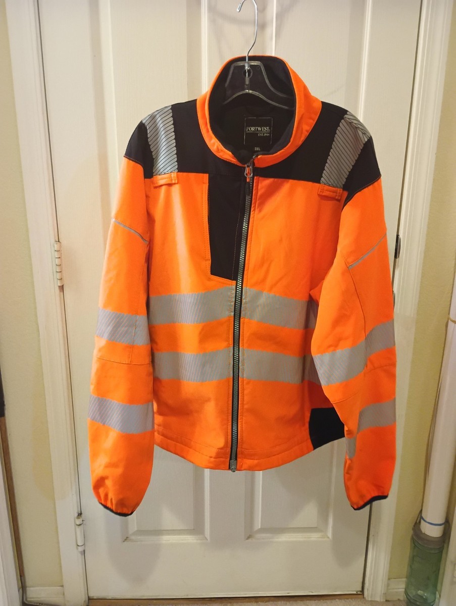 Worldwide Flight Services WFS Orange Jacket 3XL Orange Reflective