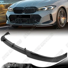 For 23-25 BMW 320i 330i M340i G20 LCI M Sport Unpainted Black Front Bumper Lip