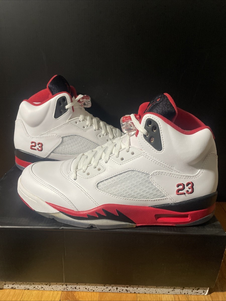 Size 9.5 - Air Jordan 5 Retro 2013 Fire Red for sale online | eBay
