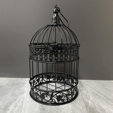 Vintage Decorative Iron Bird Cage - Flower and Wedding Decor with Hanging Frame 