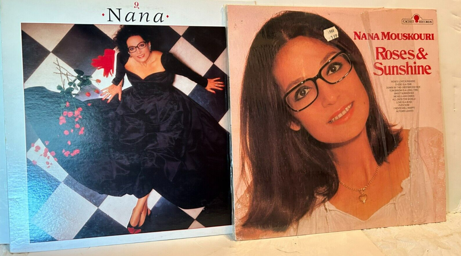 Nana Mouskouri 2 LP lot - Roses & Sunshine and Nana - Vinyl VG+