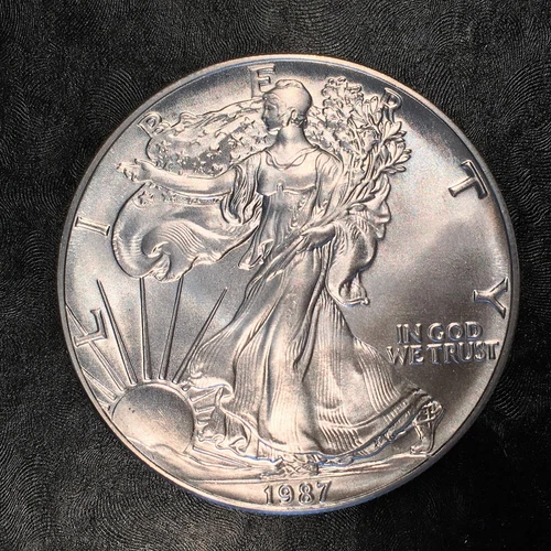 1987 Uncirculated American Silver Eagle US Mint Issue 1oz Pure Silver #E627