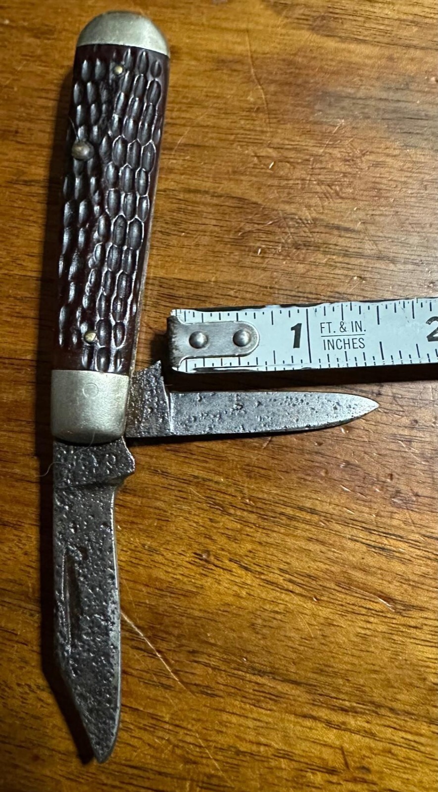 Antique CASE Pocket Knife Pitted Blades Cracked Handle eBay