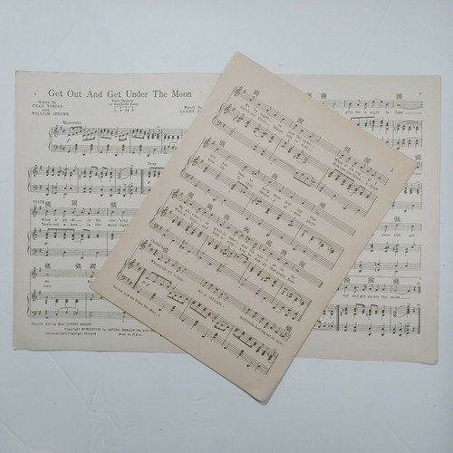 Get Out And Get Under The Moon Vintage Sheet Music 1928 Guy Lambardo - Picture 3 of 4