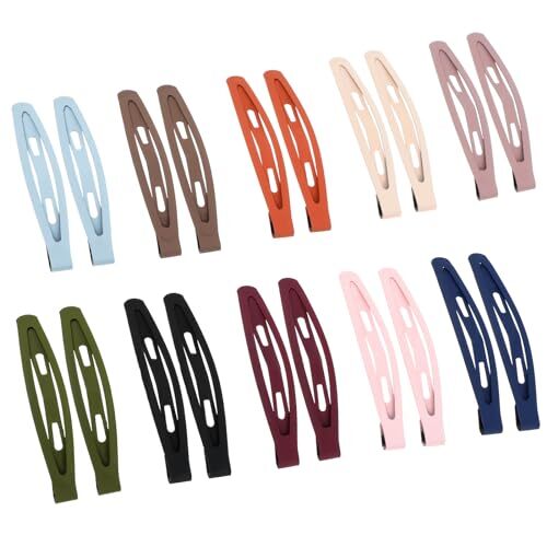 Hair Clips Little Barrettes 20 PCS Flat Thin Fine Snap Matte Hairclip Non Sli... - Picture 2 of 8