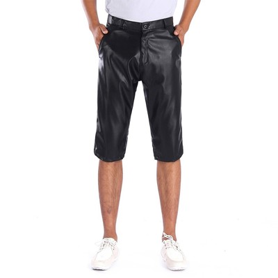 pantaloncini pelle uomo