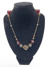 Victorian Style Chunky Beaded Boho Necklace