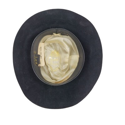 Vintage Magill Lee Cowboy Cowgirl Hat S Black Fur Felt  display picture 1