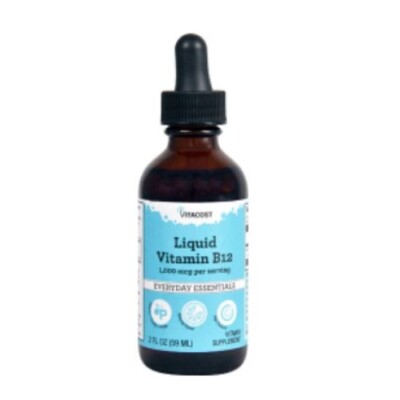 Vitacost Liquid Vitamin B12 - 1000 mcg per serving - 2 fl oz - Exp. 4/2027