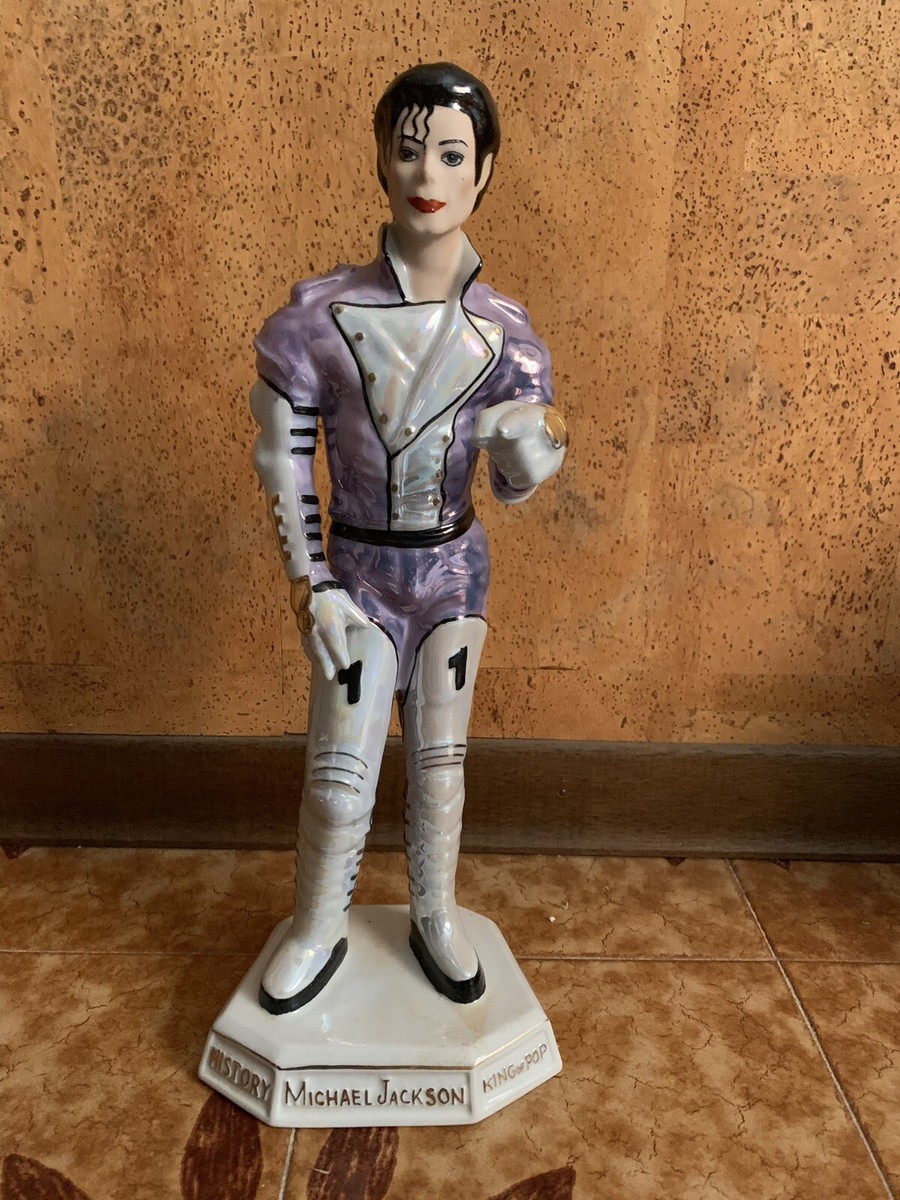 Michael Jackson Figure Statue Porcelain Doll History toys RARE(blu
