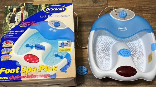 Foot Spa Plus Heat Massager Dr Scholls Bubble Bath Soothing Rolling Foot DR6621 - Afbeelding 1 van 10