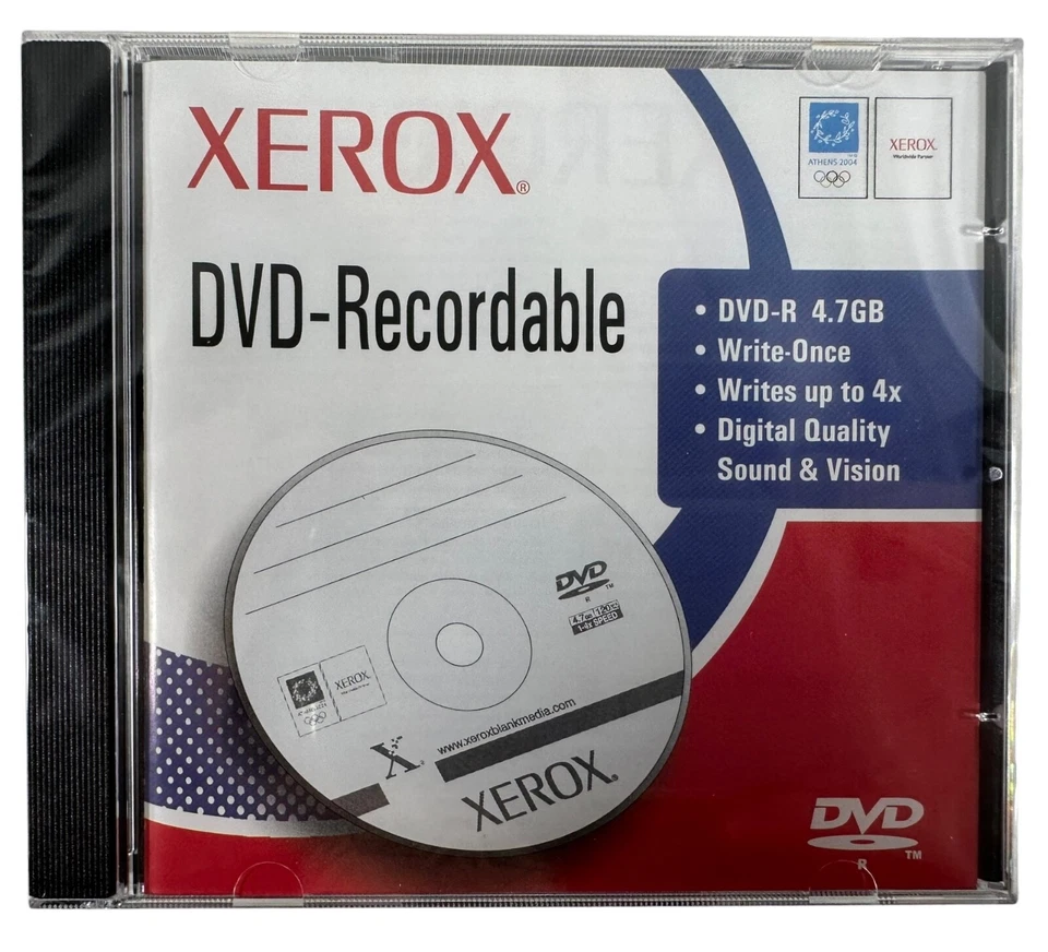 Xerox DVD-R 4.7GB 8x ( 5 Pack ) + Slim Jewel Case ~ NEW & SEALED - Image 4 of 4