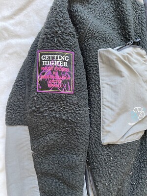 Palace X Polartec Getting Higher Fleece Black Sz M 100 % Authentic