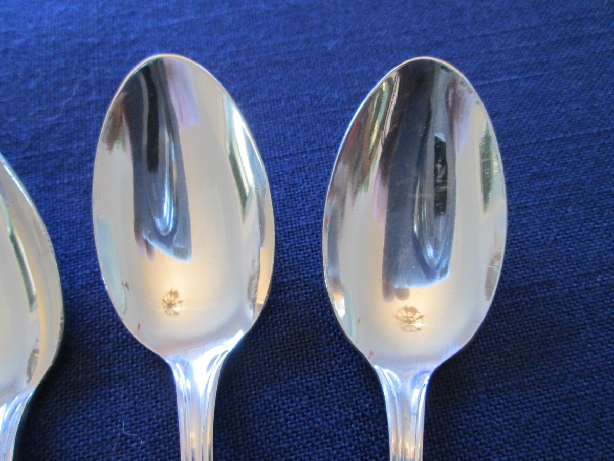 SET 4 COFFEE SPOONS! Vintage PINTI PINTINOX 18-10 stainless