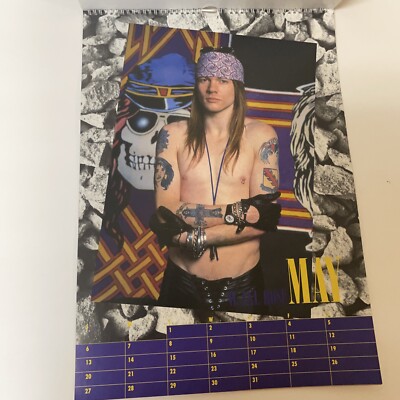 Guns N' Roses 1990 Calendar, “17x 12” Vintage, Rare. | eBay