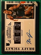 2019-20 CONTENDERS DRAFT TICKET BLUE KALEB JOHNSON ROOKIE AUTOGRAPH #104 HOYAS