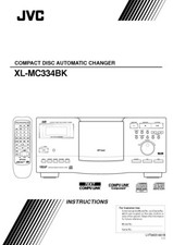 JVC XL-MC334BK CD Changer Owners Instruction Manual Reprint
