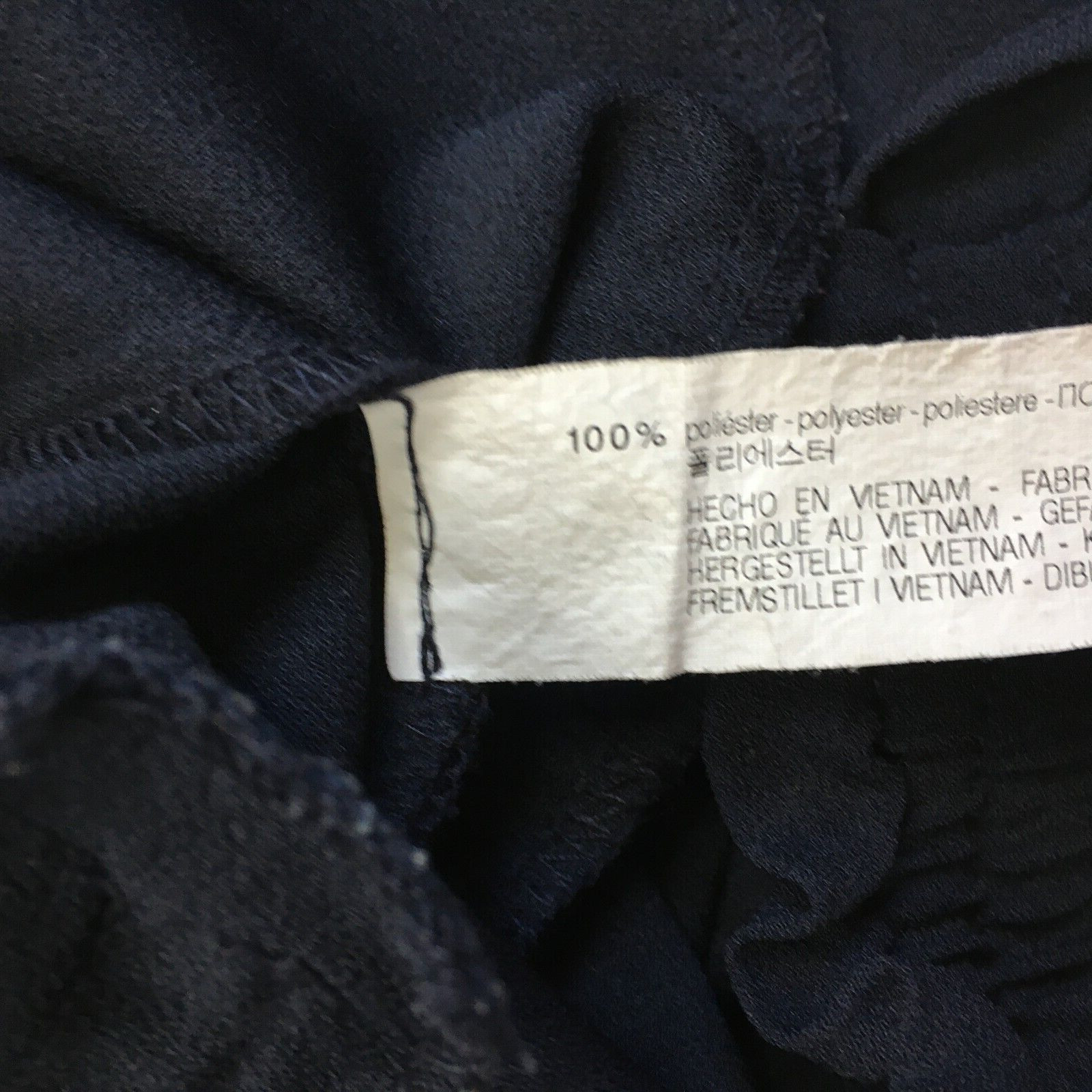 ZARA Basic Black Drawstring Waistband Pull On Tap… - image 3