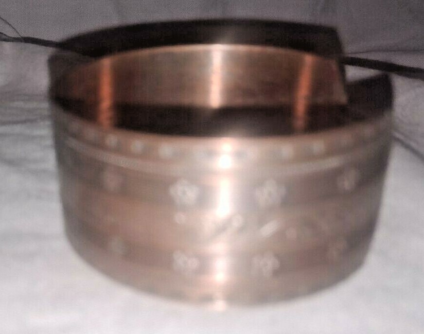 Solid Brass Hammered  Cuff Bracelet  Comfort Style - image 4