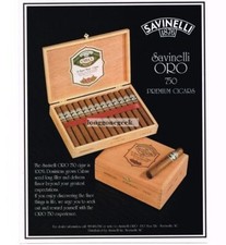 1997 Savinelli Oro 750 Cigars Vintage Print Ad 