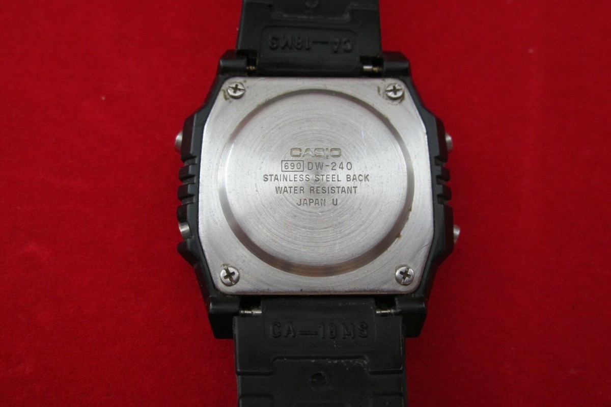 casio カシオ DW-240 動作品 1607 ヴィンテージ CASIO - DW-240 - G-shock - Vintage Digital Watch - Digital