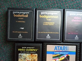 Lot of 8 Atari  5200, 2600 games. Tested, working