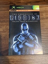 Chronicles of Riddick Escape From Butcher Bay XBOX Instruction Manual Only